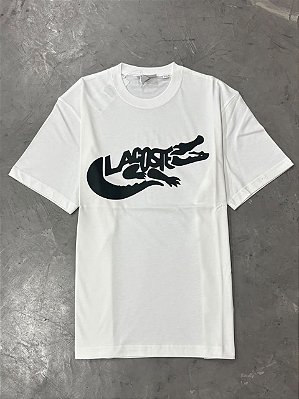 Camiseta Lacoste Legends Branca (Logo Verde)