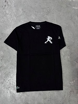 Camiseta Lacoste Novak Djokovic Preta 2026