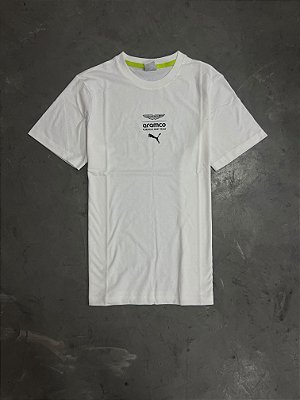 Camiseta PUMA x ASTON MARTIN ARAMCO F1® TEAM Essentials (BRANCA)