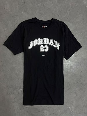Camiseta Jordan 23 Craquelado PRETA