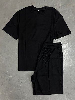 CONJUNTO PADRÃO ZARA DE CALOR MODELO GOLA NORMAL(PRETA)