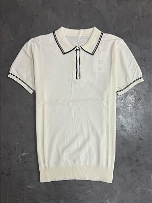 POLO MEIO ZIPER PADRÃO ZARA (BRANCO)