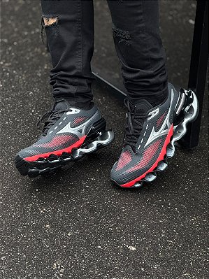 Mizuno Wave Prophecy 15 - Preto+Vermelho