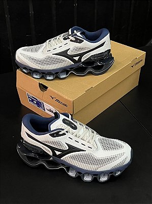 Mizuno Wave Prophecy 15 Branco/ Azul Marinho
