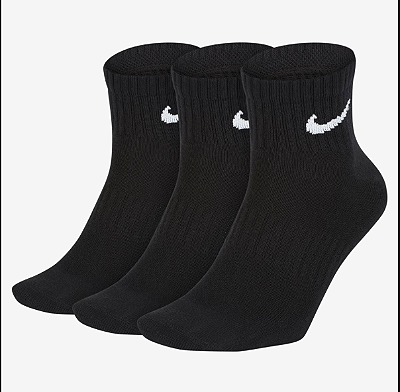 Meia Nike Everyday Lightweight (3 Pares) Unissex (G)