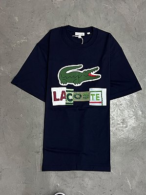 Camiseta Lacoste Big Croc 2026 (AZUL MARINHO)