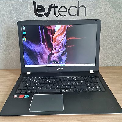 Notebook Acer E5 - Branco - AMD A10 - 8Gb Ram - 256Gb SSD - Placa dedicada 2Gb - Tela 15.6" - Windows 10