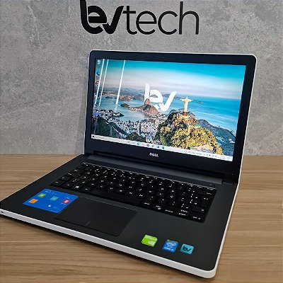 Notebook Dell Inspiron 14 5458 Branco - Core i5 5Th - 8Gb Ram - 240Gb SSD - Placa dedicada 2Gb - Tela 14" - Windows 10
