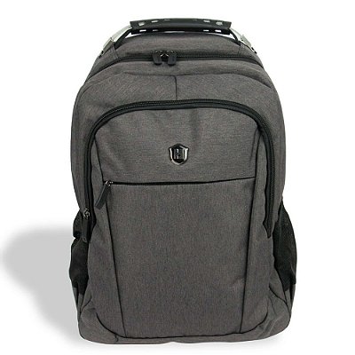 Mochila Bolsa Executiva Cinza Para Notebook - Prova D'água