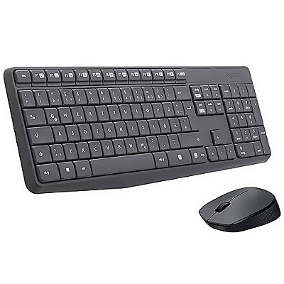 Kit Teclado E Mouse Sem Fio Logitech - Mk235