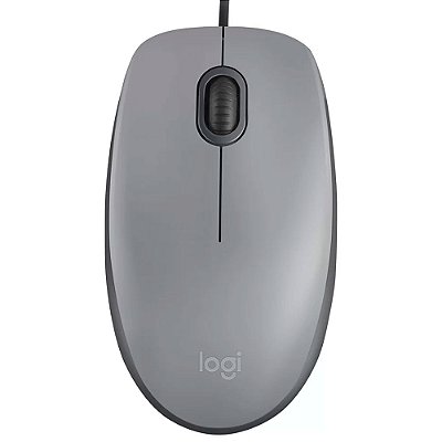 Mouse Óptico com Clique Silencioso Logitech - M110 - Cinza
