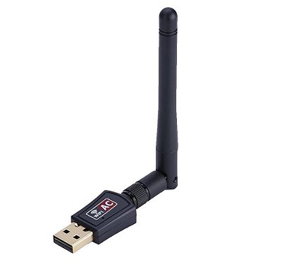 Adaptador de rede sem fio - Dual Band Wi-Fi de 5g com antena - Ac 600