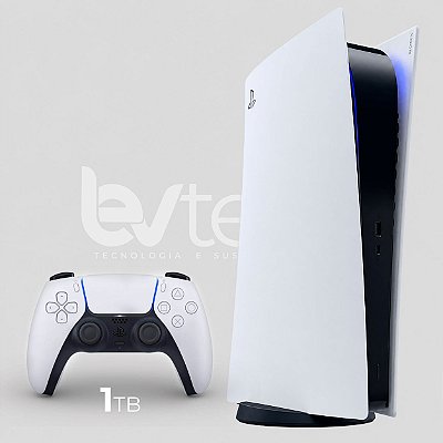 PlayStation 5 Slim Sony - SSD 1TB - com Controle S/ Fio DualSense + 2 Jogos