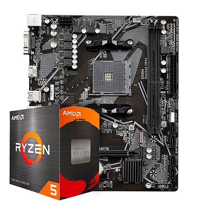Kit Upgrade Gamer - Amd Ryzen 5 5600GT + A520M K V2 Gaming Gigabyte