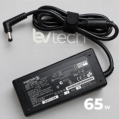 Carregador Notebook Positivo - 19v - 65w - Plug: 5.5x2.5mm