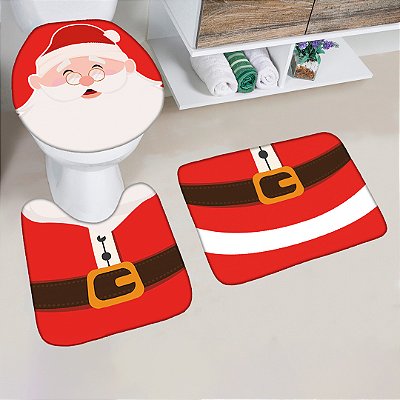 Kit Jogo Tapetes para Cozinha Antiderrapante 3 pçs Estampa Docinhos de  Natal - Loja de Decoração - FF Decor