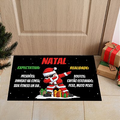 tapete de banheiro Natal Papai Noel - Loja de Decoração - FF Decor