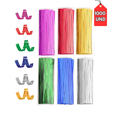 Kit Fecho Prático Metalizado Sortido (1000 und)