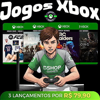 Leve 3 Jogos por R$ 79,90 - Xbox One & Series