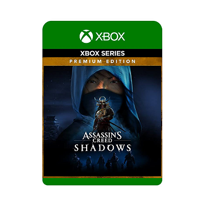Capa do jogo Assassin's Creed Shadows — Premium Edition — Xbox Series — lançamento Xbox