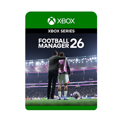 Capa do jogo Football Manager 26 — Xbox One & Series (Mídia Digital) — lançamento Xbox