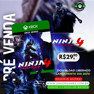 Ninja Gaiden 4 - Xbox Series S/X Mídia Digital