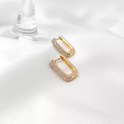 Argola Gio - Dourado
