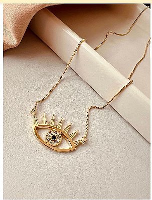 Colar Talisma - Dourado - Antialérgico
