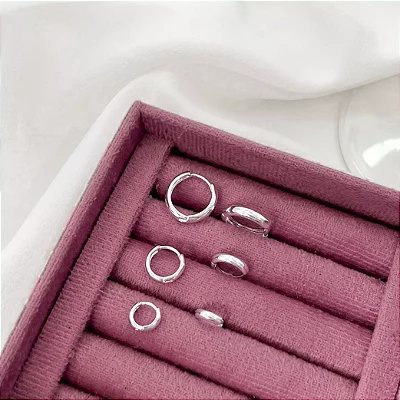 Trio Argolinhas Minimalistas