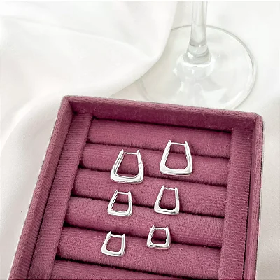 Trio Argolas Triangular