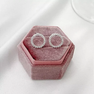 Brincos Círculo Cravejado