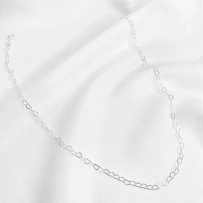 Choker elo de coração