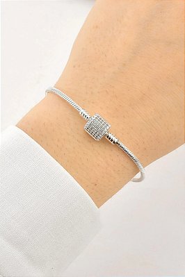 Pulseira p/ Berloques Tambor Cravejado