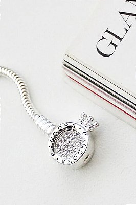 Pulseira p/ Berloques Coroa Cravejada