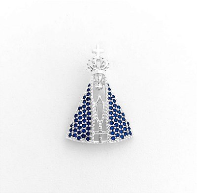 Pingente Nossa Senhora Azul