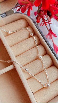 Colar 3x1 com Bolinhas