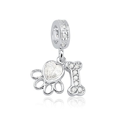 Berloque Patinha Coração Ossinho