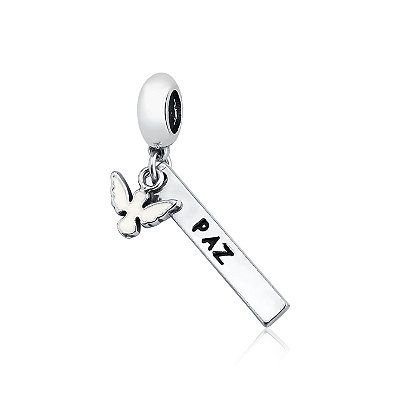 Berloque Plaquinha Paz