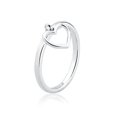 Anel Pingente Coração