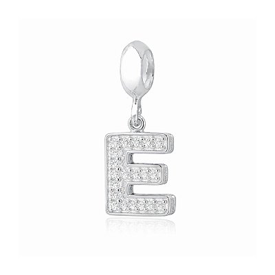 Berloque Letra Cravejada E