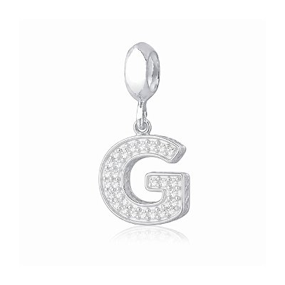 Berloque Letra Cravejada G