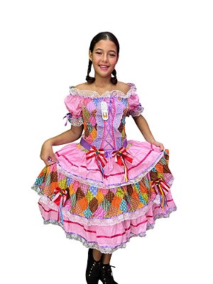 Vestido Junino Infantil JENIFER 3 – Todo em elastex