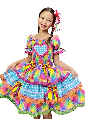 - Vestido Junino Infantil JENIFER 4 – Todo em elastex