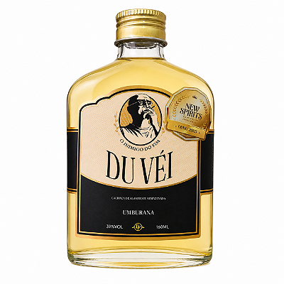 Du Véi Cachaça Don Fernandes de bolso 160ml Envelhecida em Umburana