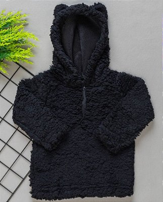 Moletom Polar Preto para Bebê