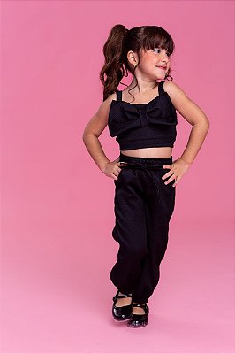CONJUNTO CALÇA TOP LAÇO