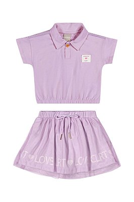 Conjunto Infantil Menina com Saia Colorittá