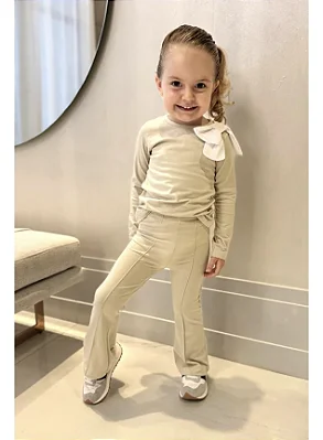 Calça Infantil Flare Nude