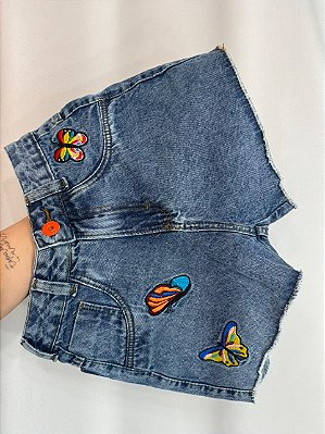 Shorts Jeans Butterfly – Brilho Natural