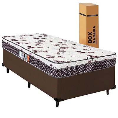Cama Box Solteiro + Colchão Ortopédico D33 88x188x63cm
